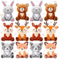 Suilung 12 Pcs Mini Stuffed Woodland Animals Plush Bulk 4 Inch Woodland Animals Cute Plush Bear Rabbit Squirrel Raccoon Fox Deer For Kids Birthday Easter Baby Shower Decor Gifts Classroom Prizes