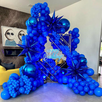 Jobkoo Blue Balloons 12 Inch, 50Pcs Dark Blue Balloon Kit Royal Blue Latex Balloons Matte Blue Helium Party Balloons For Boys Bi