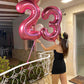 Pink Number 3 Balloon 40 Inch, 3 Balloon Number, 3Rd Birthday Decorations, Pink Party Supplies For Boys Girls