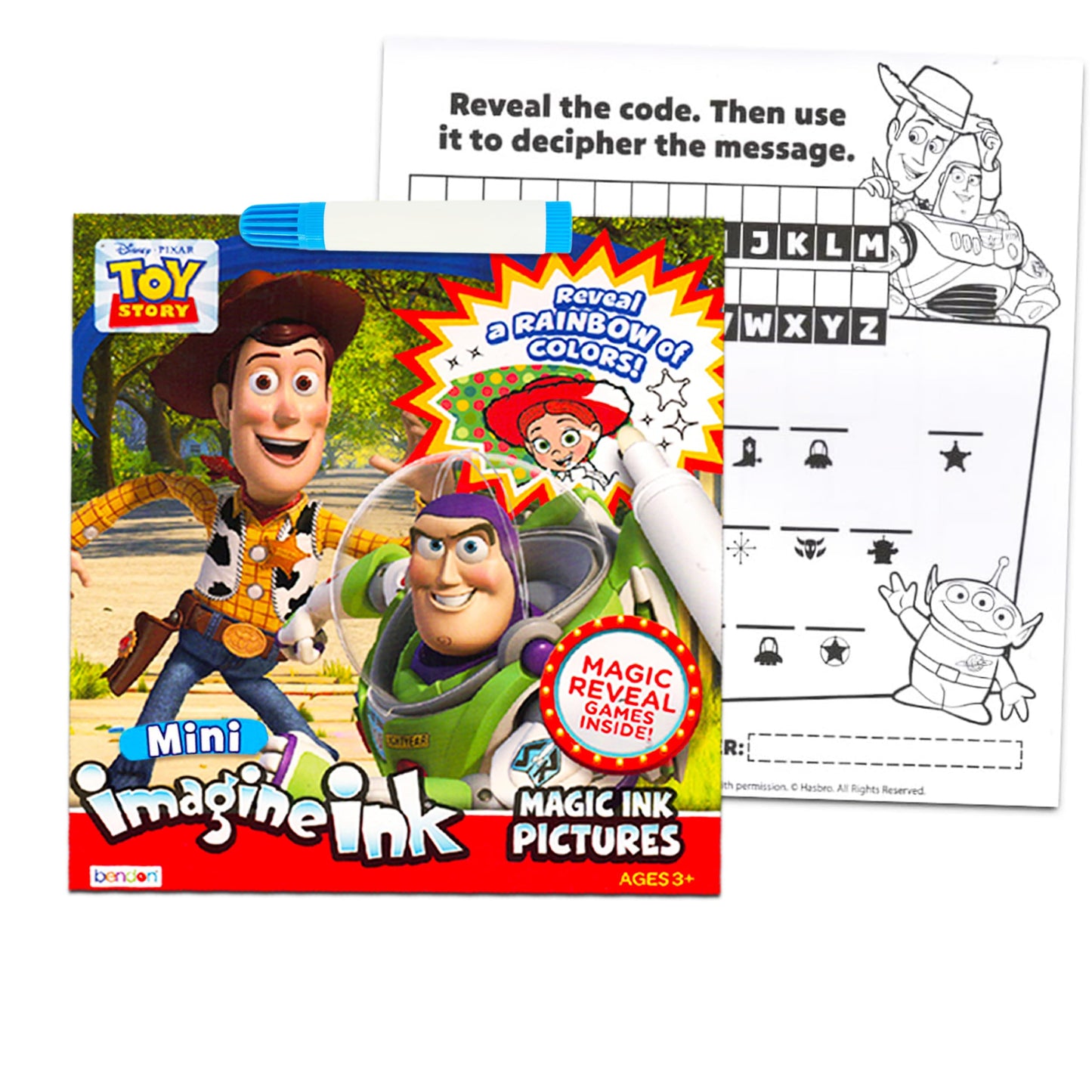Imagine Ink Coloring Book Super Set ~ 3 Pc No Mess Magic Ink Activity Books Featuring Trolls, Minions, and Toy Story (Coloring B