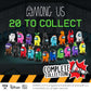 Among Us Stamps For Kids | 8 Among Us Stampers + 5 Accessories | Among Us Party Favors And Playable Collectibles | Among Us Toys For Boys And Girls | Mini Toys For An Among Us Party (B)