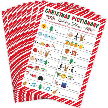 Chiazllta Christmas Party Games, Song Guessing Sing Me A Picture Xmas Themed Party Holiday Activity For Adults Groups Coworkers,
