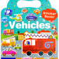 Benresive Reusable Sticker Books For Kids 2-4, Sticker Books For Toddlers 1-3, Toddler Sticker Book Age 2-4, Toddler Travel Toys Activities Crafts Gifts - Vehicle Sticker Book