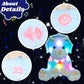 Cuteoy Blue Triceratops Led Musical Stuffed Animal Light-Up Singing Plush Dinosaur Adjustable Volume Lullaby Plushies Birthday Christmas Toy Gifts For Kids Toddler Girls, 13'