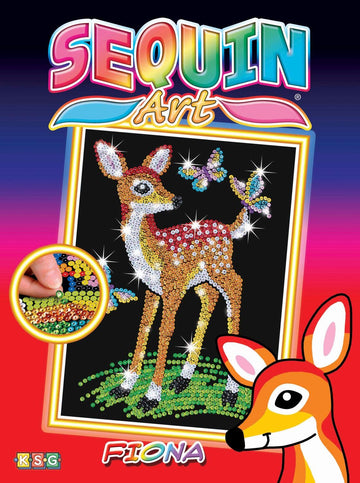 Sequin Art Red, Fawn, Sparkling Arts And Crafts Picture Kit, Creative Crafts