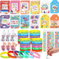 Crtiin 120 Pack Welcome Back To School Party Favors Set Include Gift Card Pencils Notebooks Silicone Bracelet With Gifts Bags Fi