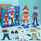 Atoylink Wooden Magnetic Dress Up Dolls Pretend Play Set 40+ Pcs Occupations Community Helpers Matching Games Fridge Magnets For Toddlers Preschool Learning Toys Boys Birthday Gifts