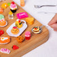 160 Pcs Mini Food Toys, Miniature Food Drinks Bottles for Doll Kitchen Pretend Play, Mixed Resin Kitchen Food Cutlery Toys for A