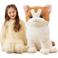 Ikasa Giant Ragdoll Cat Stuffed Animal Plush Toy,Large Big Jumbo Soft Toys,23' Huge Size Cute Fluffy Plushy Fat Oversized Plushie,Gifts For Kids Girls Boys (23 Inches, White)