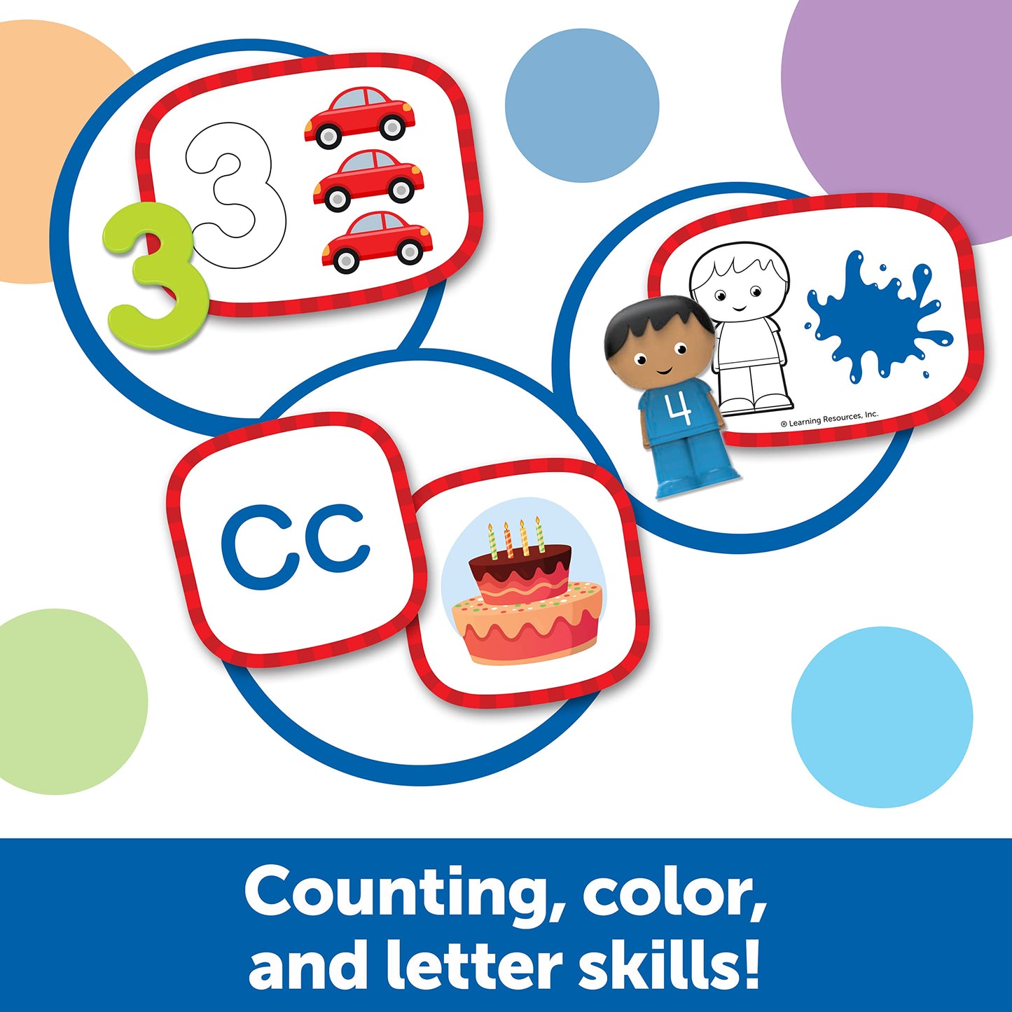 Learning Resources Skill Builders! Toddler Skills - Toddler Learning Materials  Homeschool Preschool Supplies  Teaching Cards for Toddlers  Ages 2+ 41 Piece Set