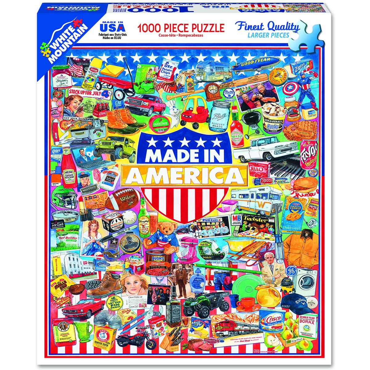 White Mountain Puzzles Made In America - 1000 Piece Jigsaw Puzzle