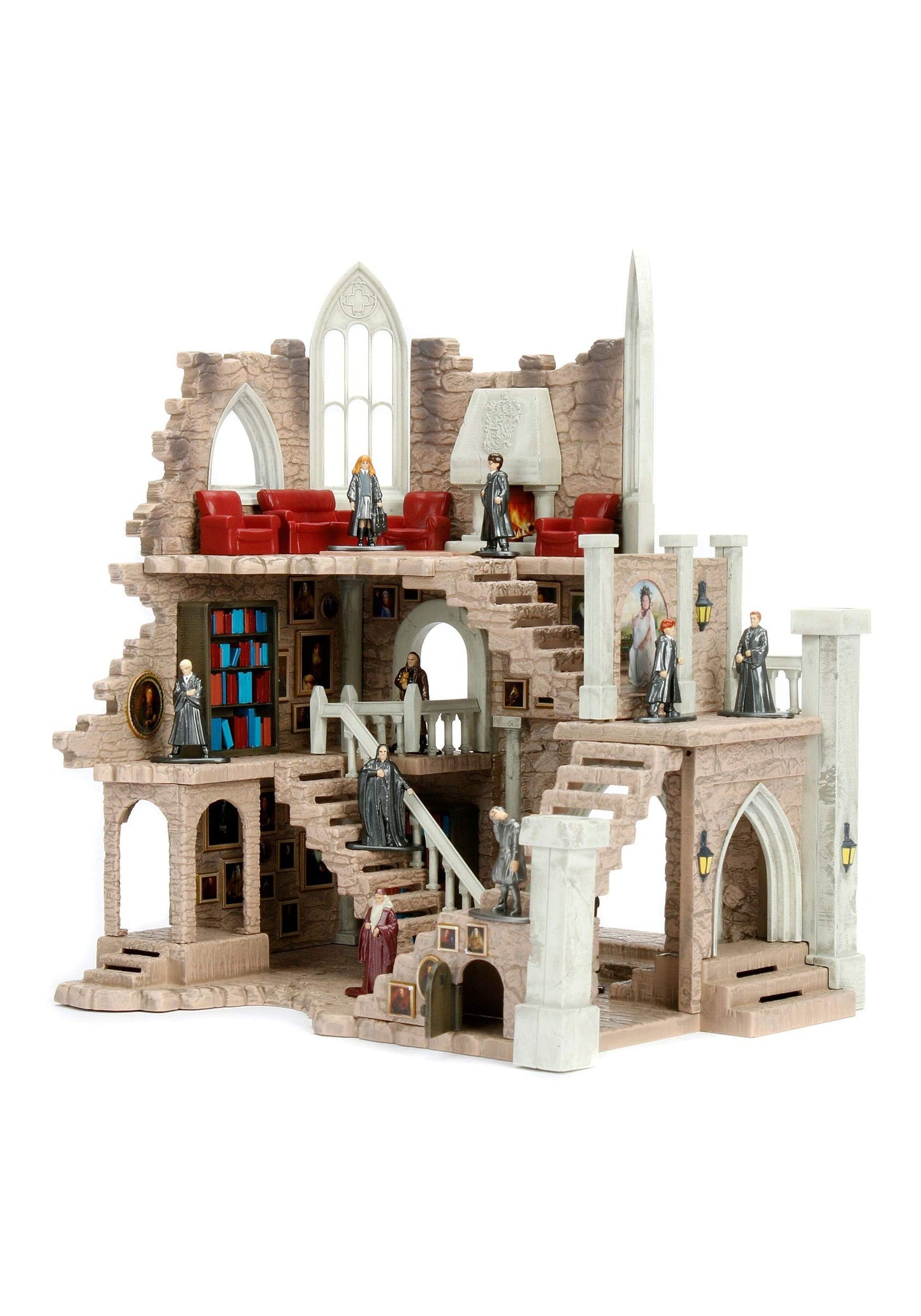 Nano Metalfigs Nanoscene Harry Potter Gryffindor Tower Collectors Environment With 2 Exclusive Figures (32 Piece)