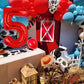 40 Inch 5 Red Number Balloons Mylar Foil Helium Digital Balloons Baby Shower 5St Birthday Party Decor Supplies