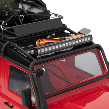 MEUS Racing TRX4M Roof Light Bar with 16 Beads 8 Light Modes for TRX4M Defender Bronco K10 F150 1/18 RC Crawler Upgrade Parts(Ro