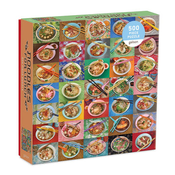 Noodles for Lunch 500 Piece Puzzle from Galison - Featuring 35 Colorful Images of Tasty Noodle Dishes from Southeast Asia Photog