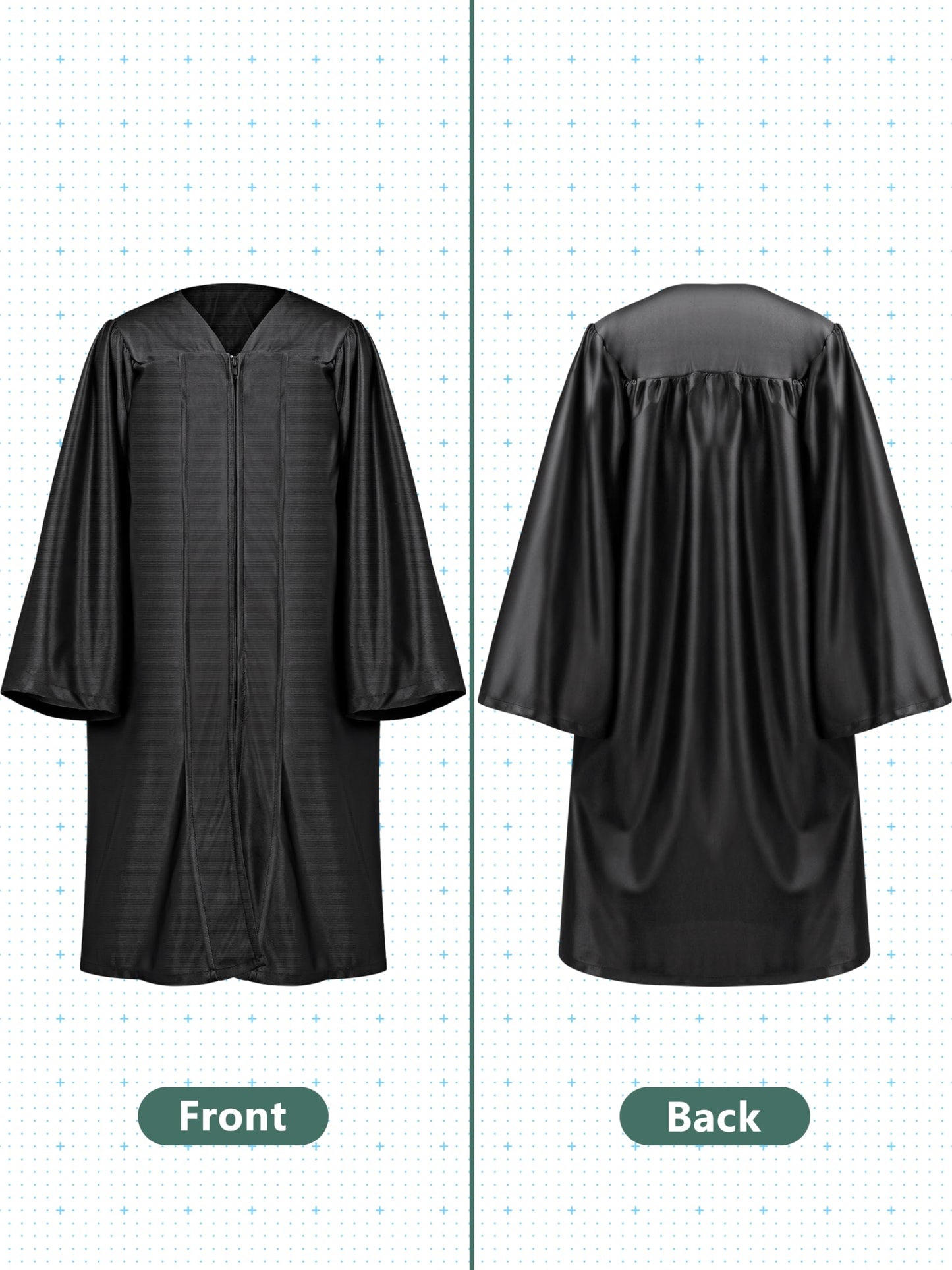 QZYL Preschool Graduation Cap and Gown Set, Unisex Kindergarten Graduation Outfit with Stole 2025 Tassel and Certificate