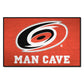FANMATS 14406 Carolina Hurricanes Man Cave Starter Mat Accent Rug - 19in. x 30in. | Sports Fan Home Decor Rug and Tailgating Mat