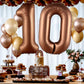 Katchon, Giant Coffee Brown 10 Balloon Number - 40 Inch | Coffee Brown Number 10 Balloon For 10Th Birthday Decorations | 10 Birthday Balloon Brown For 10 Year Old Birthday Decorations | 10 Balloons