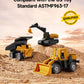 Geyiie Alloy Small Construction Cars Vehicles, Die Cast Mini Construction Truck Toys, Heavy Duty Bulldozers Excavator Cement Dum