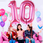 Katchon, Giant Hot Pink 10 Balloon Number - 40 Inch | 10Th Birthday Decorations | Hot Pink 10Th Birthday Balloons For 10 Birthday Decorations Hot Pink | Hot Pink Number 10 Balloons