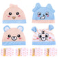 BABESIDE 8 Pcs Reborn Baby Doll Hats with Baby Doll Diapers Set for 17-22 Inch Babydolls, Animal Styling Baby Dolls Clothing for