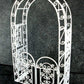 1:12 Scale White Arbor with Gate #Eiwf531