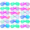 15 Pack Light Up Glasses 5 Colors Glow In The Dark Led Glasses Party Supplies For Kids Adults 80S Shutter Shades Neon Party Favors