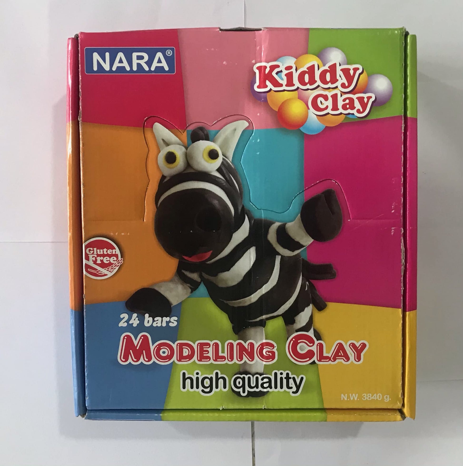 Nara Modeling Clay Set  160G X 24 Pieces  D384024  Made In Thailand