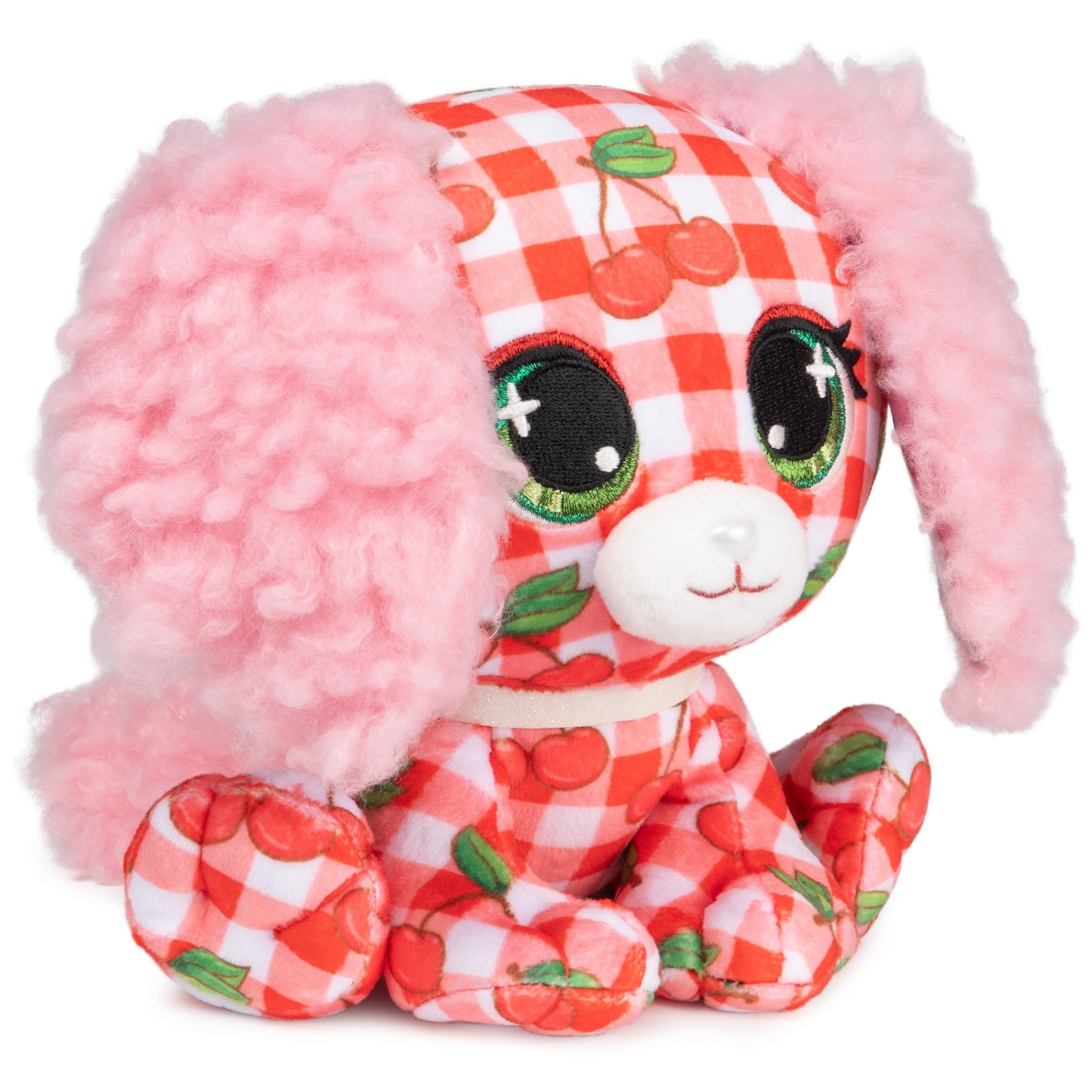 Gund P.Lushes Pets Juicy Jam Collection, Summer Cerise Puppy Stuffed Animal, Red/White, 6