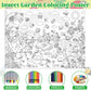 Naozinebi Bug Garden Coloring Poster For Kids Giant Coloring Poster Large Bugs Coloring Tablecloth Jumbo Coloring Books For Kids