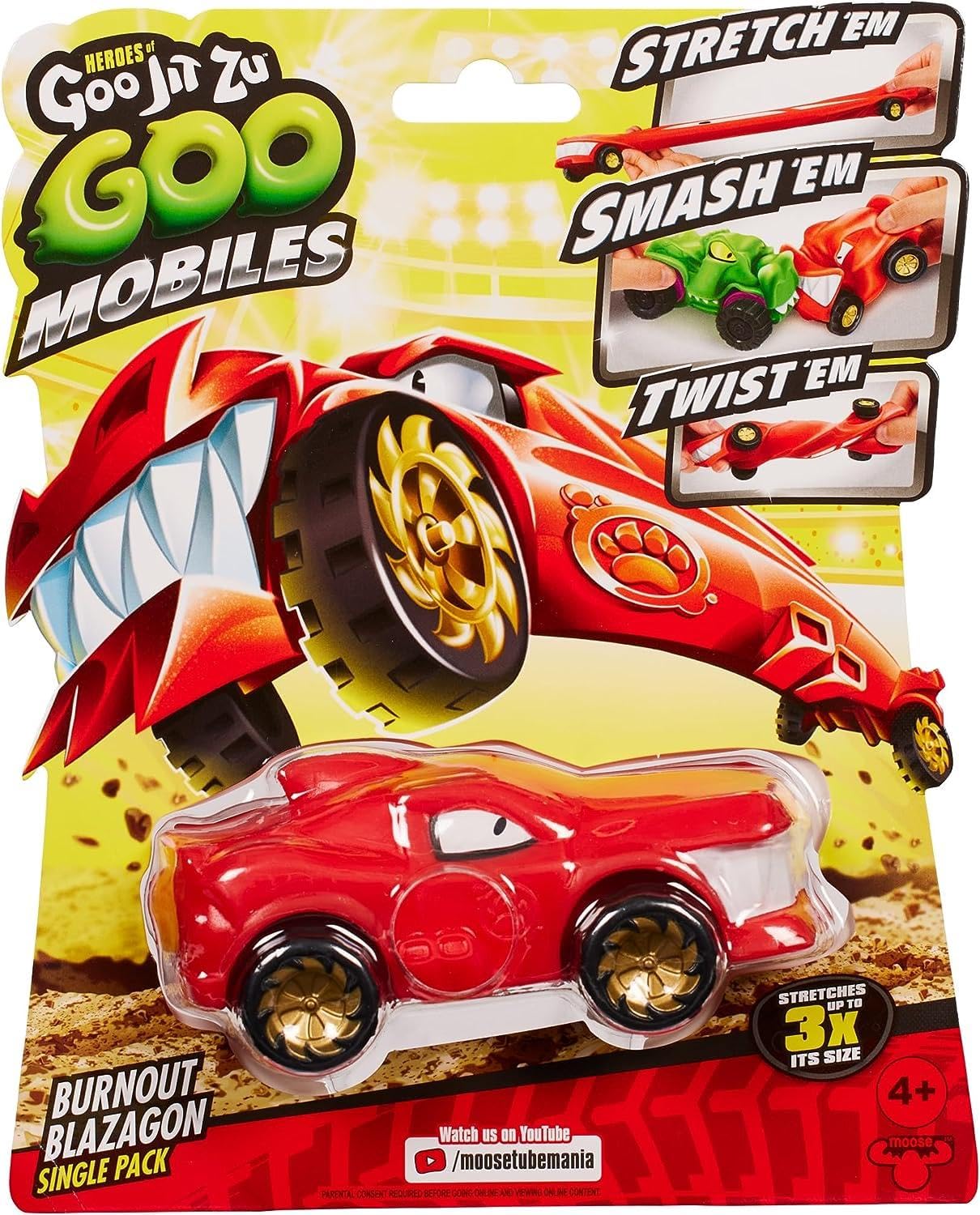 Heroes of Goo Jit Zu Goo Mobiles Burnout Blazagon- Stretch em! Smash em! Twist em! Fix Them and Start Again! Present for 4 Ye
