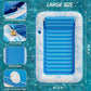 Jasonwell Inflatable Tanning Pool Lounger Float - Large Vinyl Sunbathing Raft in Blue - Model JX-TPF-180