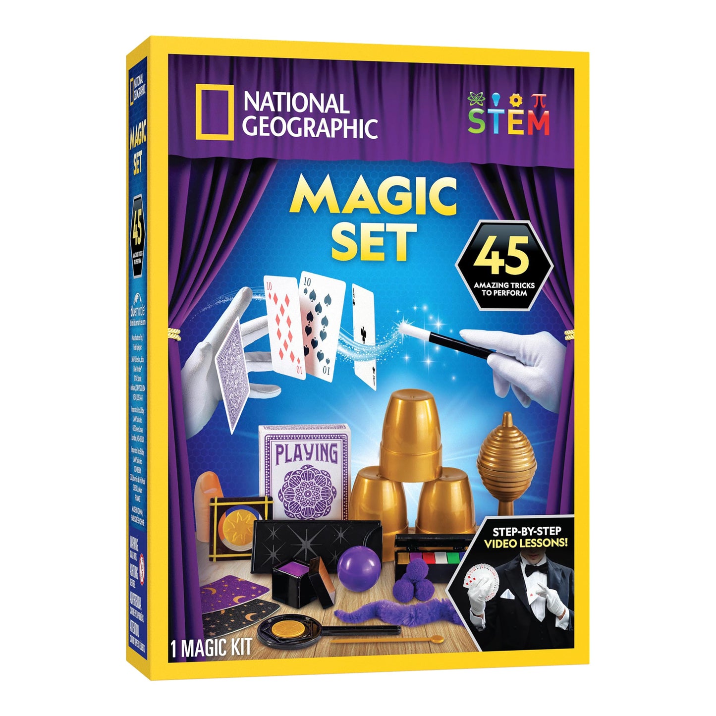 Blue Marble National Geographic Kids Magic Set - 45 Magic Tricks For Kids To Perform With Step-By-Step Video Instructions For Ea
