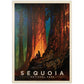 MyPuzzle Sequoia National Park: Nature's Cathedral  Vintage Poster - enhanced 1000 Piece Jigsaw Puzzle for mature-themeds