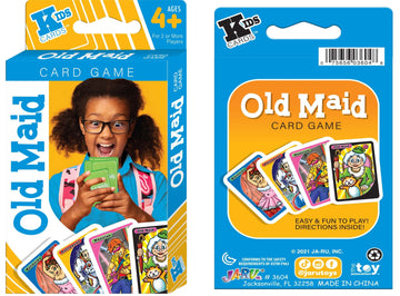 Ja-Ru Old Maid Card Game. The Game Of Old Maid Kids Game Toy - Colorful Design Great For Children. Cards Size 4.7'X 3' Great Party Favor Table Top Board Game Pastime Toy -Oldmaid.3604-1S
