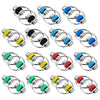 Zhanmai 15 Pieces Bike Chain Fidget Toy Flippy Finger Roller Chain Sensory Toy Handheld Ring Decompression Toy for mature-themeds Anxiety Stress Relief  6 Colors