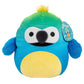 Squishmallows 10-Inch Baptise The Easter Rainbow Bird Plush - Soft Blue Macaw Stuffed Animal Toy for Kids - Model SQCR04649