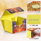 Uaono Deck Box For Mtg Cards, Trading Card Storage Box Holds 120+ Sleeved Commander Deck, Pu Leather Card Box Suits Tcg Magic Cards With 2 Dividers (Yellow,Sun)