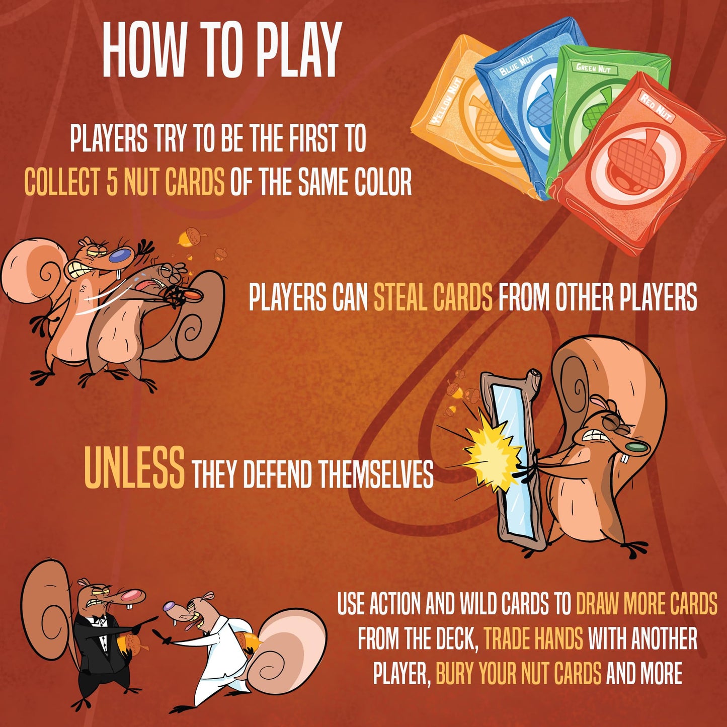da Vinci's Room Squirrel Smackdown - The Fast Paced Strategy Card Game for 2-4 Players | Card Games for Kids 8-12  Teens or mature-themed Family Game Night
