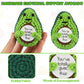 Dafuriet Mini Funny Positive Potato, 3 Inch Knitted Wool Doll With Positive Card For Cheer Up Gifts And Party Decorations, Cute Wool Positive Potato Crochet Doll(Avocado)