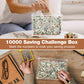 10000 Savings Challenge Box, Clear Cashbox Kakeibo Money Box Cash Vault Wooden Savings Box Money Box, Coin Counter Piggy Bank Fo