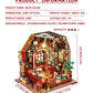 Spilay DIY Miniature Dollhouse Wooden Furniture Kit Mini Handmade Mini Model with Dust Cover & Music Box 1:24 Scale Creative Woodcrafts Toys for mature-themed Friend Lover Birthday Gift-Book House