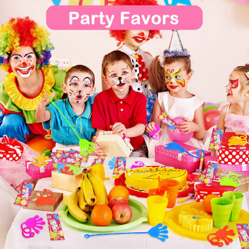 Leetous Bulk Sticky Hands Party Favors Supplies Toys Gifts For Kids (100 Pcs), Halloween Basket Goodie Bag Stuffer Fillers For T