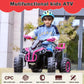 Soar Four Wheeler For Kids - Electirc Toddler 4 Wheeler For Kids 3-6, Ride On Atv 12V Battery Powered, Kids Quad With Led Lights, Music, High Low Speed, Usb/Tf, Treaded Tires, Pink