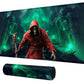 Red Skull For Mtg & Tcg Playmat Mouse Pad,Bfdhgqzc 24inch X 14inch Game Mat For Mtg/Rpg/Ccg Trading Card Game Playmats Table Mat Perfe