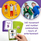Exercise Cards For Kids - Kids Exercise Equipment For Indoors & Exercise Games For Kids, Pe Teacher Supplies For Classroom Exerc