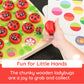 Fat Brain Toys Ladybug'S Garden Toddler Memory Game, Wooden Memory Matching Games For Kids, Preschool Toys