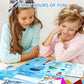 PERRYHOME Foil Arts & Crafts Kit - DIY Frozen Fun, Mess-Free Coloring, 12"x8"x0.8", Blue, Ideal for Kids Ages 4-9, Perfect Gift