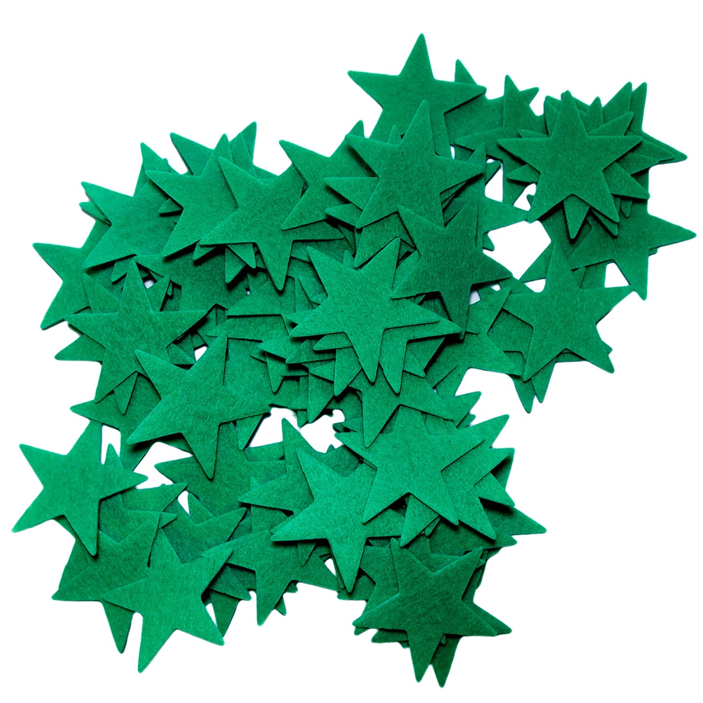 Playfully Ever After 1.5 and 3 inch Combo Size Felt Star Stickers 46pc (Green)
