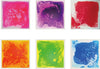 Crystiles Six (6) Assorted Color 12''X 12'' Liquid Floor Tile - Astm, Bs En71, Cpsia Certified,Liquid Sensory Floor Decorative T